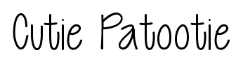 Cutie Patootie font